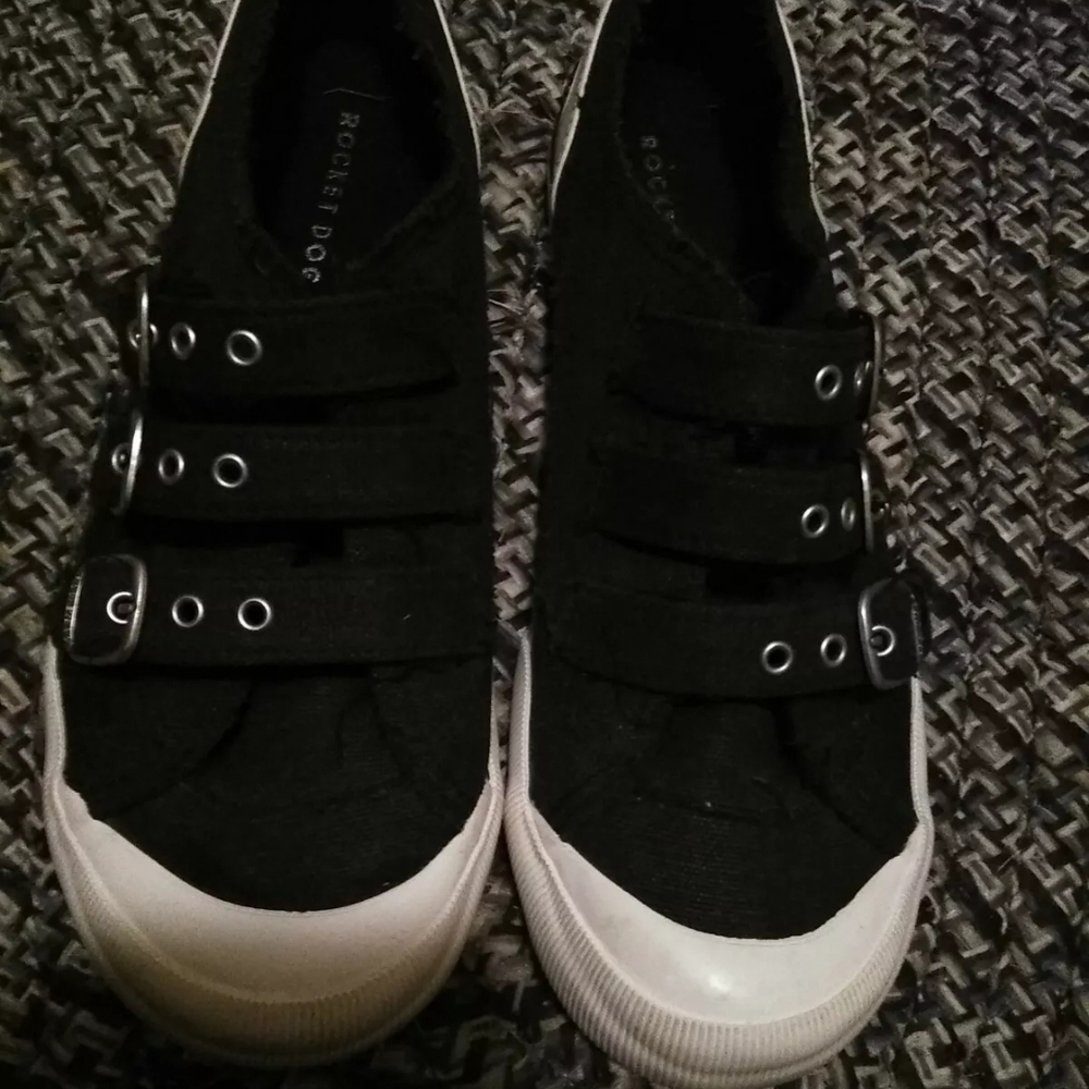 Rocket Dog Black and White Y2k Vintage Size 11 Adult. Goth